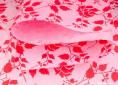 Red Rose on Pink gift wrap paper | Wild Paper handmade paper