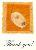 Handmade Thank You card - Gold Honesty