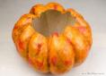 Handmade paper pumpkin bowl
