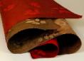 Handmade wrapping paper Rolled